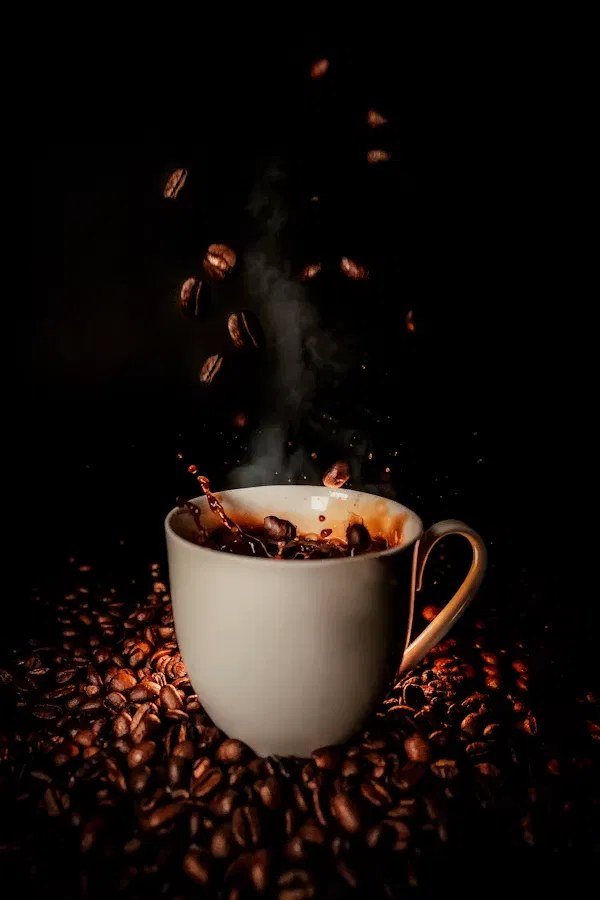 Cold coffee being poured